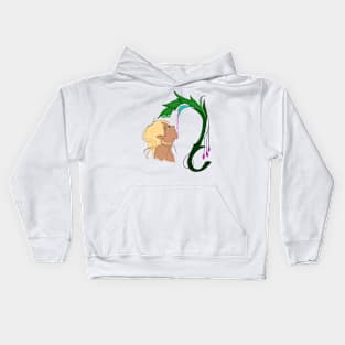 Copy of Elf drinking from a flower Kids Hoodie